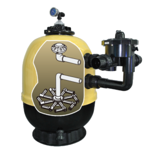 Media Sand Filter GS Series Laminated Side Mount Residential